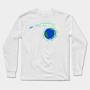 ET sending Giggles to Earth Long Sleeve T-Shirt